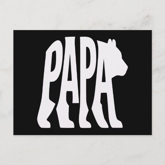 Papa Beer Feestdagenkaart (Voorkant)