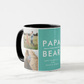 Papa Beer Foto Mok | Vaderdag cadeau (Voorkant links)