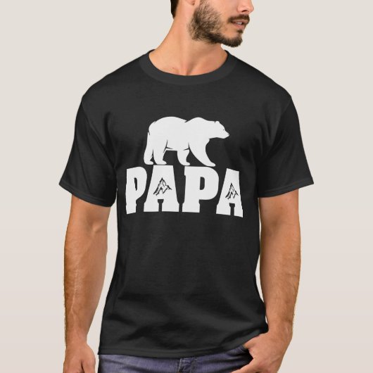 Papa Beer Funny Gift Vaderdag Idee T-shirt (Voorkant)