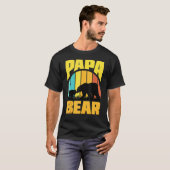 Papa Beer geweldig voor vader vader opa vader D T-shirt (Voorkant volledig)