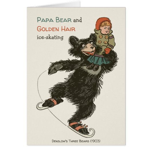 Papa Beer & Golden Hair CC0470 Fairytale kaart (Voorkant)