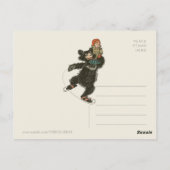 Papa Beer & Golden Hair skating CC0715 Fairytale Briefkaart (Achterkant)