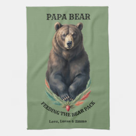 Papa Beer Handdoek met Rustieke Keuken Sfeer