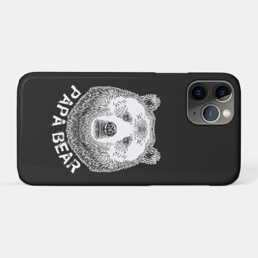 Papa-Beer, handtekening illustratie Case-Mate iPhone Case (Achterkant (horizontaal))