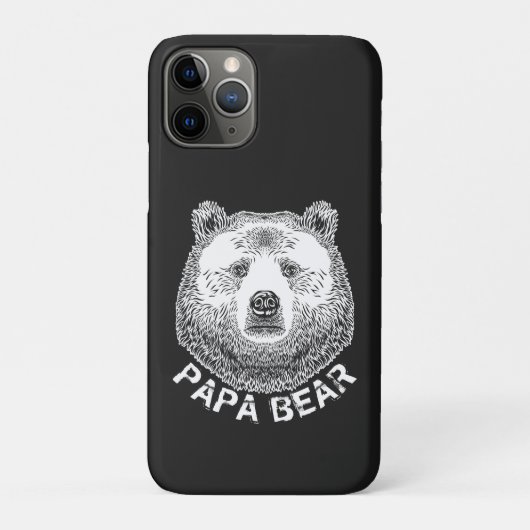 Papa-Beer, handtekening illustratie Case-Mate iPhone Case (Achterkant)