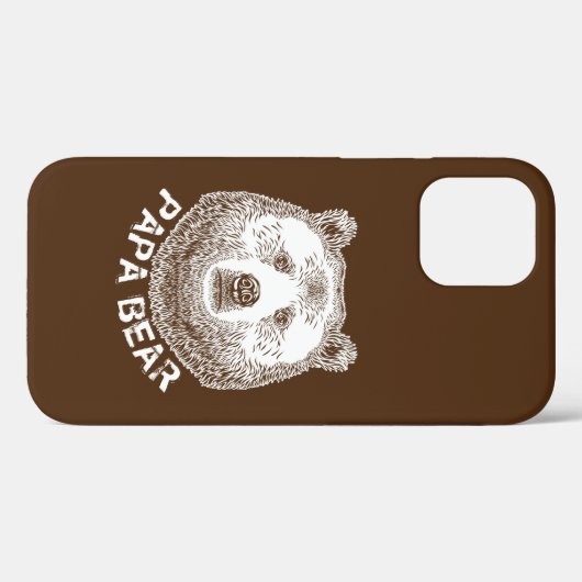 Papa-Beer, handtekening illustratie Case-Mate iPhone Case (Achterkant (horizontaal))