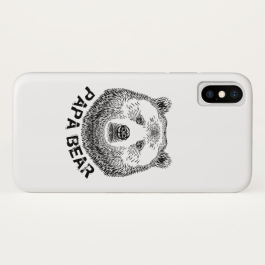 Papa-Beer, handtekening illustratie Case-Mate iPhone Case (Achterkant (horizontaal))