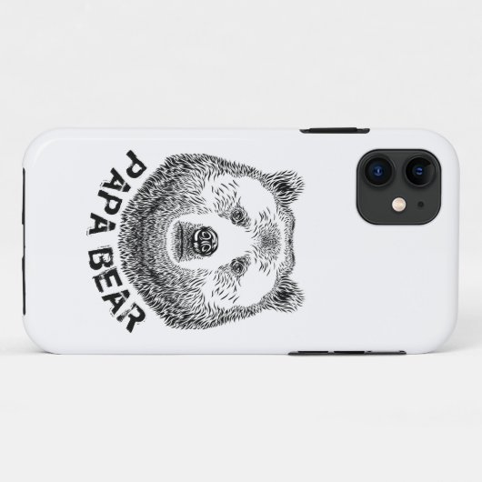 Papa-Beer, handtekening illustratie Case-Mate iPhone Case (Achterkant (horizontaal))