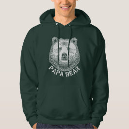 Papa-Beer, handtekening illustratie Hoodie
