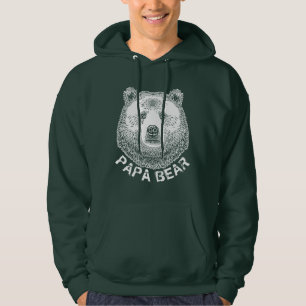 Papa-Beer, handtekening illustratie Hoodie
