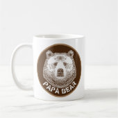 Papa-Beer, handtekening illustratie Koffiemok (Links)