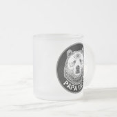 Papa-Beer, handtekening illustratie Matglas Koffiemok (Voorkant rechts)