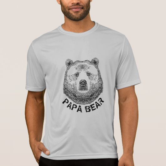 Papa-Beer, handtekening illustratie T-shirt (Voorkant)