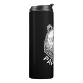 Papa-Beer, handtekening illustratie Thermosbeker (Gedraaid links)