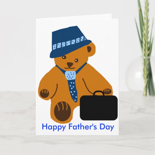 Papa beer, Happy Vaderdag kaart (Voorkant)