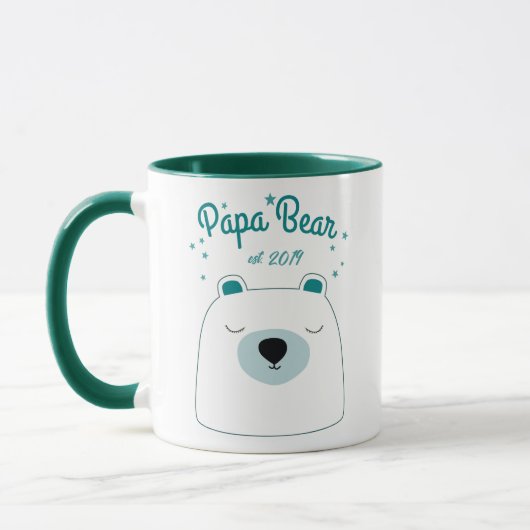 Papa Beer is Aangepaste mok Cadeau voor nieuwe vad (Links)
