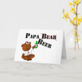 Papa Beer Kaart (Gele Bloem)