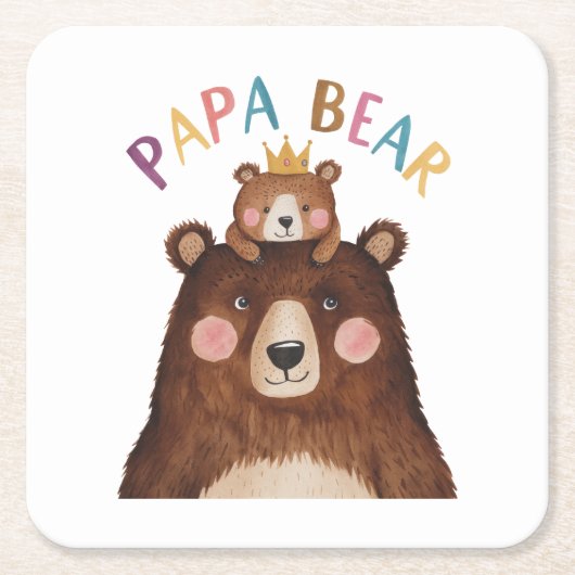 Papa Beer Kartonnen Onderzetters (Voorkant)