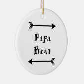Papa Beer Keramisch Ornament (Rechts)