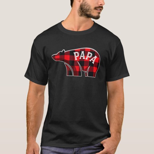 Papa Beer kerstcadeserie met Pajama D T-shirt (Voorkant)