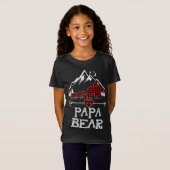 Papa Beer Kerstmis Pajama Red Pset Buffalo Desig T-shirt (Voorkant volledig)