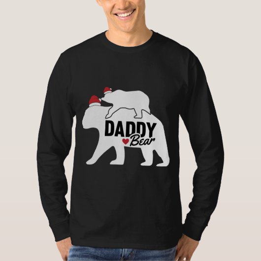 Papa Beer Kerstmis X-Mas Pap Zoon Dochter M T-shirt (Voorkant)