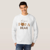 Papa Beer Kind Naam Papa T-Shirt (Voorkant volledig)