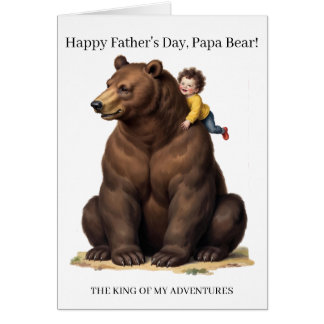 Papa Beer Koning van Mijn Avonturen Vaderdag Kaart