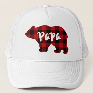 Papa Beer - land rode en zwarte vlecht Trucker Pet
