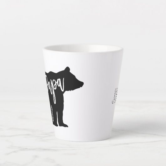 Papa Beer Latte Mok (Voorkant)