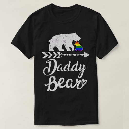 Papa Beer LGB Rainbow Pride Gay Lesbian T-shirt (Design voorkant)