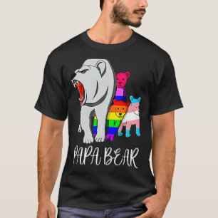 Papa Beer Lgbt Gay Trans Pride Support Lgbetq Para T-shirt