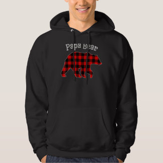 Papa Beer Mannen Rood kerstcadeau familie D Hoodie