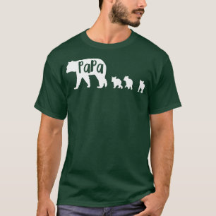 Papa Beer met 3 drie kubussen Vader Vader Vader Re T-shirt