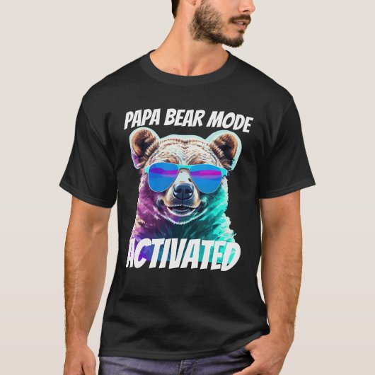 Papa Beer Mode: Geactiveerd T-shirt (Voorkant)
