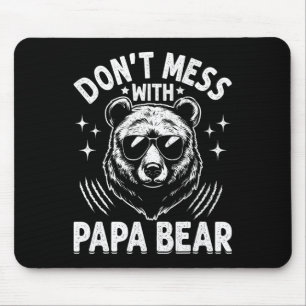 Papa Beer niet knoeien met papa Beer grappige vade Muismat