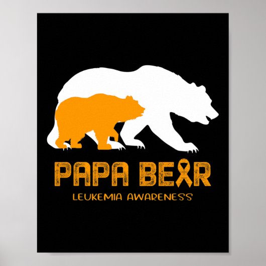 Papa Beer ondersteunt bewustwording van leukemie Poster (Voorkant)