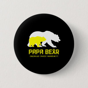 Papa-Beer ondersteunt de bewustwording over kinder Ronde Button 5,7 Cm