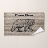 Papa-Beer op hout Handdoek (Handdoek)