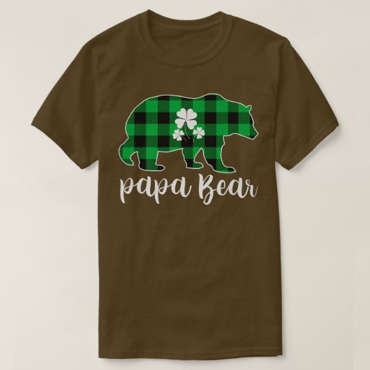 Papa Beer Pajama Green Buffalo Play Premium T-shirt (Design voorkant)
