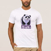 Papa Beer Panda Mannen Light T-shirt (Voorkant)
