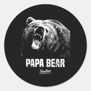 Papa Beer papa Ronde Sticker