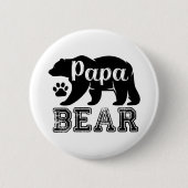 PAPA BEER PIN RONDE BUTTON 5,7 CM (Voorkant)