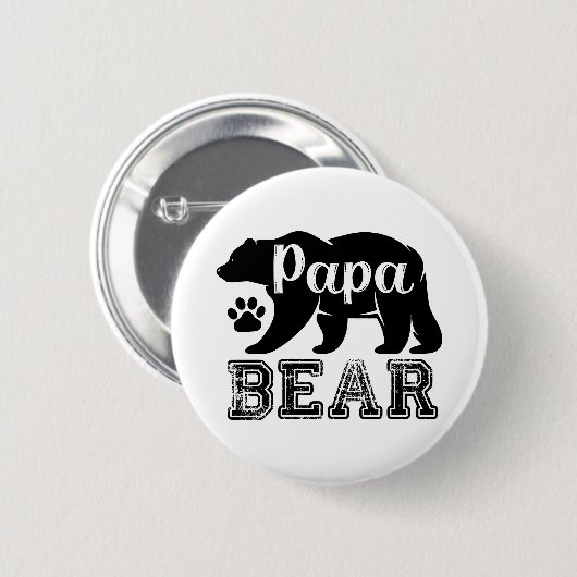 PAPA BEER PIN RONDE BUTTON 5,7 CM (Voorkant /achterkant)