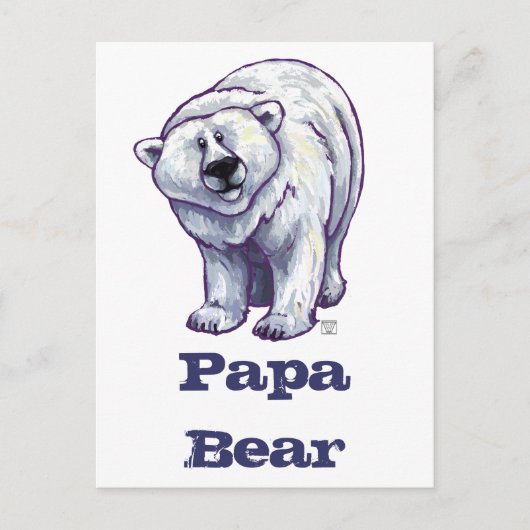 Papa Beer Polar Beer Briefkaart (Voorkant)