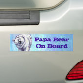 Papa Beer Polar Beer Bumpersticker (Op auto)