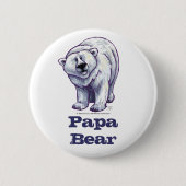 Papa Beer Polar Beer Button (Voorkant)