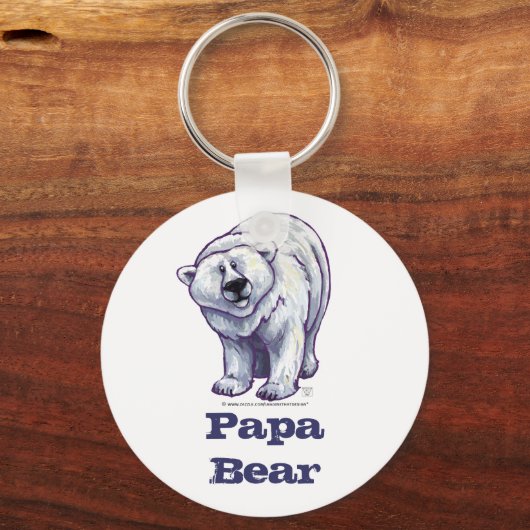 Papa Beer Polar Beer Sleutelhanger (Voorkant)