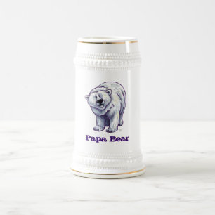 Papa Beer Polar Beer Stein Bierpul