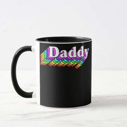 Papa Beer Retro LGBT Rainbow LGBTQ Mok (Links)